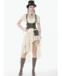 Dark in love Brown Steampunk Vintage PU Leather Corset Belt with Pocket