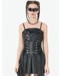 Dark in love Black Gothic Multi-Buckle Tech Punk Waist Cincher Belt