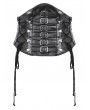 Dark in love Black Gothic Multi-Buckle Tech Punk Waist Cincher Belt