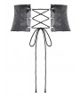 Dark in love Black Gothic Multi-Buckle Tech Punk Waist Cincher Belt
