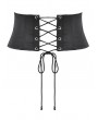 Dark in love Black Gothic Punk Utility Webbing Waist Cincher Belt