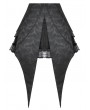 Dark in love Black Gothic Layered Lace Jacquard Swallowtail Skirt
