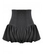 Dark in love Black Gothic Corseted Punk Eyelet Balloon Shorts