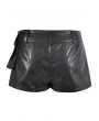 Dark in love Black Gothic Tactical Punk Asymmetric Pleated Shorts