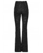 Punk Rave Black Gothic Jacquard Lace Flared Pants for Women