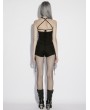 Punk Rave Black Gothic Punk Decadent Mesh Shorts for Women