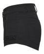 Punk Rave Black Gothic Punk Symmetrical Zipper Shorts for Women