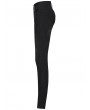 Punk Rave Black Gothic Castle Dark Pattern Jacquard Jeans for Women