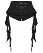 Punk Rave Black Gothic Punk Personalized Ruffled Skirt-Shorts for Women
