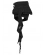 Punk Rave Black Gothic Punk Personalized Ruffled Skirt-Shorts for Women