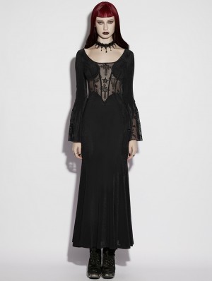 gothic flowy dress Restyle - Night Calling - Gothic Mini Dress main image 0