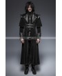 Punk Rave Black Gothic Long Cloak Coat for Men