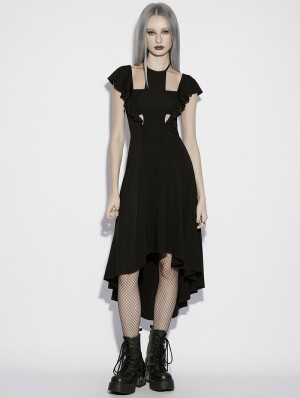 ecco mens black dress shoes Black Manor Gothic Gown – VampireFreaks main image 0