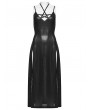 Punk Rave Black Gothic Punk Sexy Pentagram Slip Slit Dress