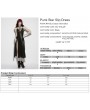 Punk Rave Black Gothic Punk Sexy Pentagram Slip Slit Dress