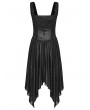 Punk Rave Black Punk Night Gothic Eyelet Irregular Dress