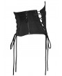 Punk Rave Black Gothic Church Embroidered Corset Waistband
