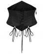 Punk Rave Black Gothic Church Embroidered Corset Waistband
