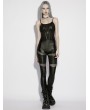 Punk Rave Black Gothic Punk Handsome Camisole Top for Women
