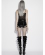 Punk Rave Black Gothic Daily Sexy Lace Camisole Top for Women