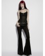 Punk Rave Black Gothic Daily Mesh Camisole Top for Women