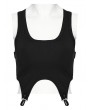 Punk Rave Black Gothic Personalized Women's Tank Top with Clips