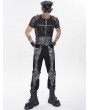 Devil Fashion Grey Punk Gothic Cut Out Studded Girdle for Men