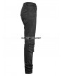 Punk Rave Black Gothic Punk Armor Knee Jeans for Man