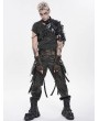Devil Fashion Black Gothic Punk Asymmetric Shoulder Armor Harness