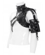 Devil Fashion Black Gothic Punk Asymmetric Shoulder Armor Harness
