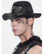 Devil Fashion Black Punk Gothic Skeleton Hand Skull Mesh Cowboy Hat