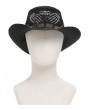 Devil Fashion Black Punk Gothic Skeleton Hand Skull Mesh Cowboy Hat