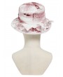 Devil Fashion White Retro Gothic Ruffle Tassel Tie Hat