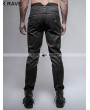 Punk Rave Black Peacock Button Gothic Pants for Men