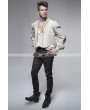 Punk Rave Black Peacock Button Gothic Pants for Men