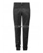 Punk Rave Black Peacock Button Gothic Pants for Men