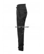 Punk Rave Black Peacock Button Gothic Pants for Men