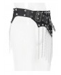 Devil Fashion Black Gothic Punk Irregular Chain Tassel Belt for Men