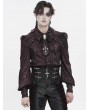 Devil Fashion Black Gothic Retro Embroidery Irregular Girdle for Men