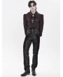 Devil Fashion Black Gothic Retro Embroidery Irregular Girdle for Men