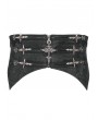 Devil Fashion Black Gothic Retro Embroidery Irregular Girdle for Men