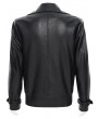 Devil Fashion Black Gothic Punk Asymmetric Zip Eyelet Lapel Jacket for Men