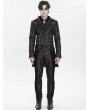 Devil Fashion Black Gothic Retro Jacquard Pattern Tailcoat for Men