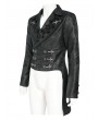 Devil Fashion Black Gothic Retro Jacquard Pattern Tailcoat for Men