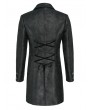 Devil Fashion Black Gothic Retro Jacquard Pattern Tailcoat for Men