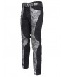 Devil Fashion Black and Grey Patchwork Punk Gothic Pants for Men