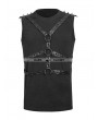 Punk Rave Black Gothic Punk Sleeveless Shirt for Men