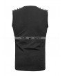 Punk Rave Black Gothic Punk Sleeveless Shirt for Men