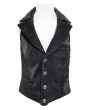 Devil Fashion Black Retro Gothic Embroidery Jacquard Waistcoat for Men