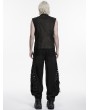 Punk Rave Black Gothic Punk Tattered Denim Pants for Men